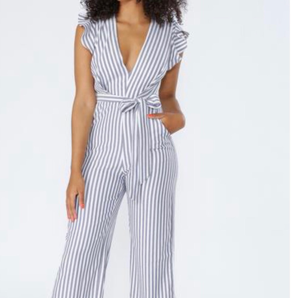 Striped jumpsuit